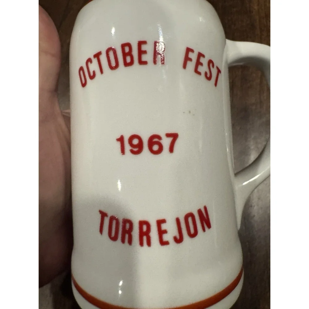 Vintage‎ Octoberfest 1967 Torrejon Spain Stoneware Beer Mug